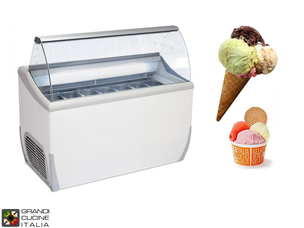  Scoop Ice Cream Refrigerated Cabinet