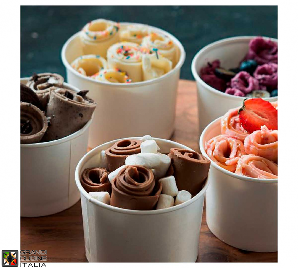  Refrigerated plate for ice cream rolls