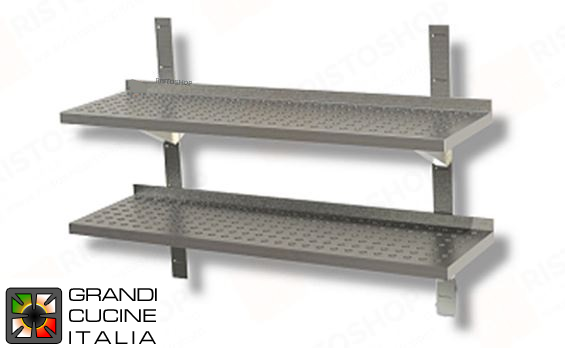  Double Perforated Shelf cm 190×40