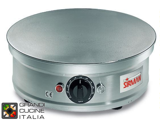  Round pancake cooker mm Ø350 - with smooth top