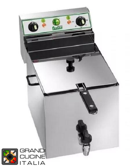  FR10R table-top electric fryer with faucet