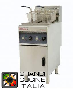  Electric fryer on cabinet - Capacity 10 liters x2