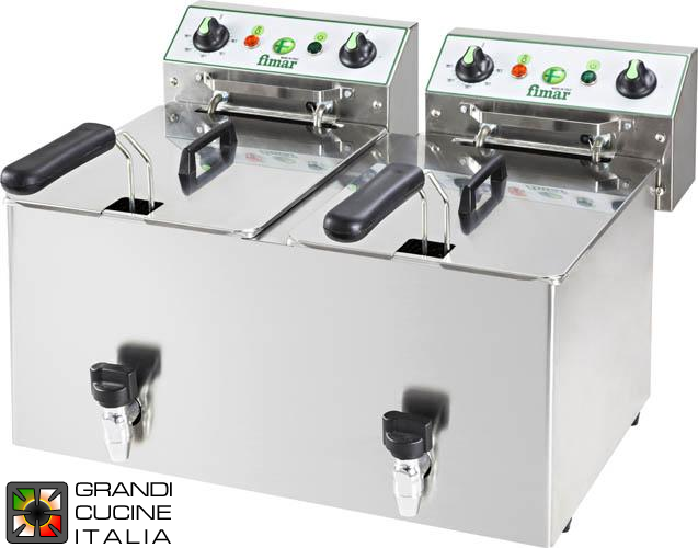  FR88R table-top electric fryer with faucet
