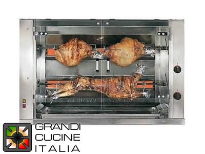  Rotisserie Large maxi Skewer electric support - 2 swords