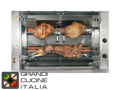  Rotisserie Large maxi Skewer gas support - 2 swords