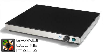  Hot plate with two ceramic glasses and two termostatic controls - 120x80x10 cm