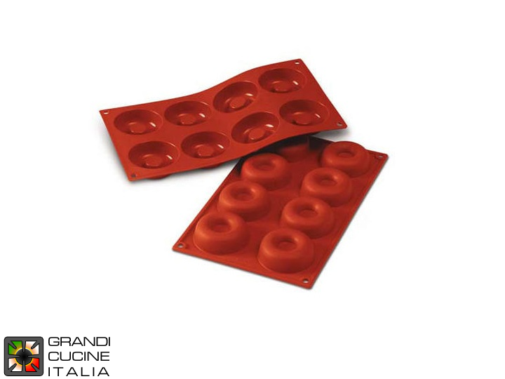  Food-safe Silicone mold for N°8 Savarin Ø65 h 21 mm - SF011