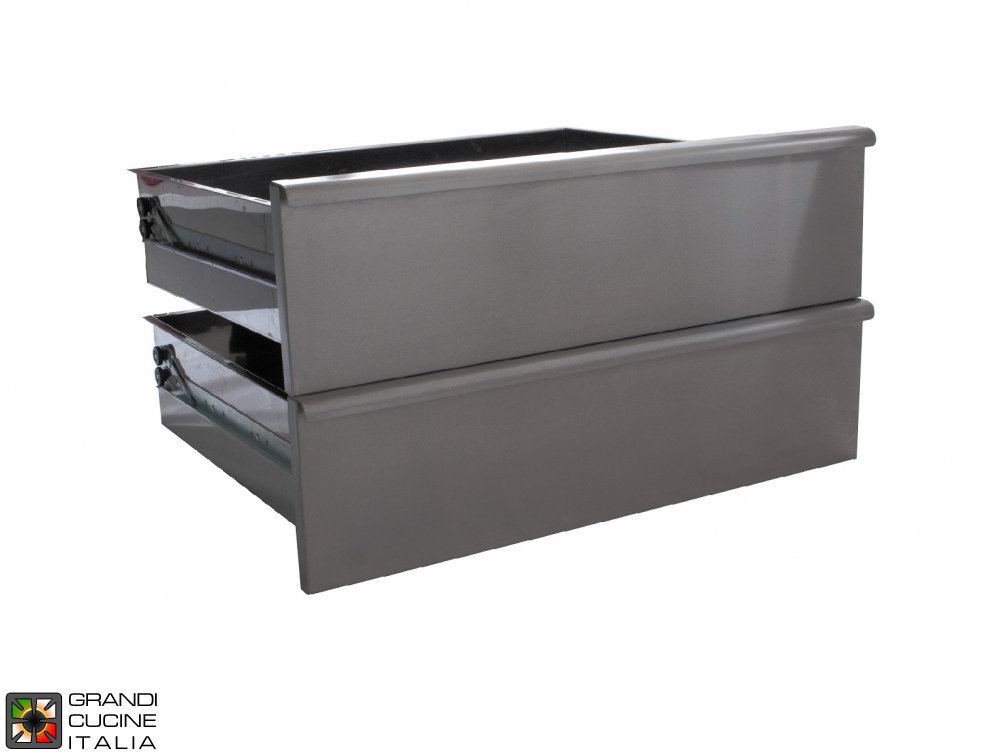  Couple de tiroirs pour placard - Longueur 70 Cm