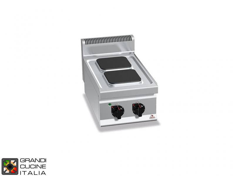  Electric Stove - 2  Square Plates - Tabletop