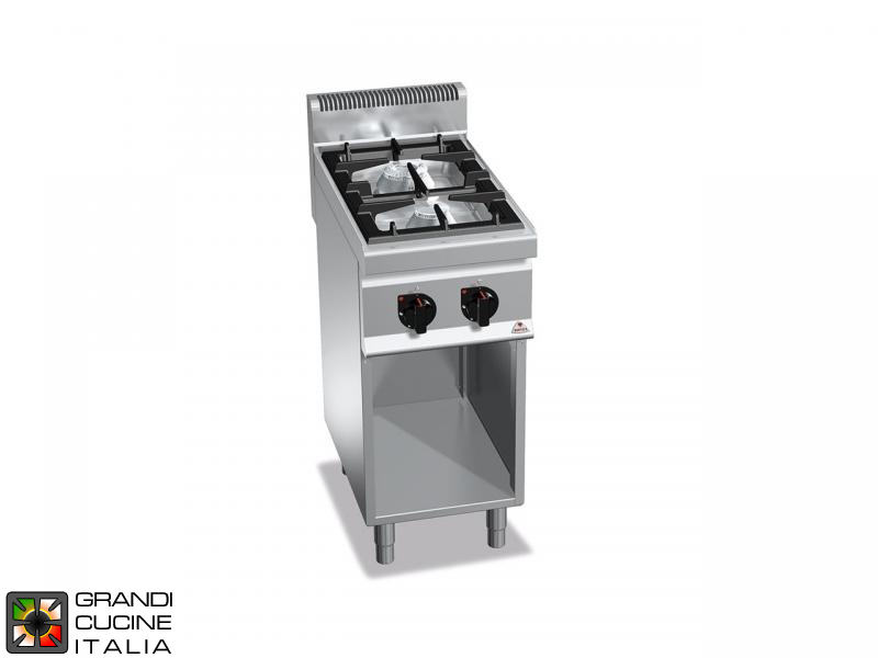  Gas Stove - 2 Burners - Open Cabinet