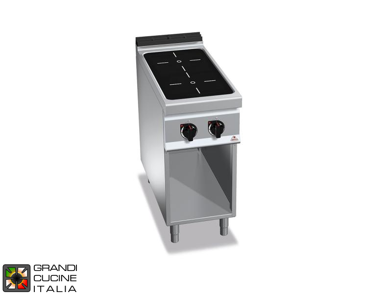  Induction Electric Stove - 2 Zones - Open Cabinet