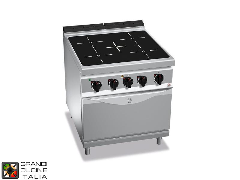  Infrared Electric Stove - 4 Zones - Static Electric Oven GN 2/1