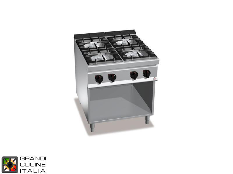 Gas Stove - 4 Burners - Open Cabinet