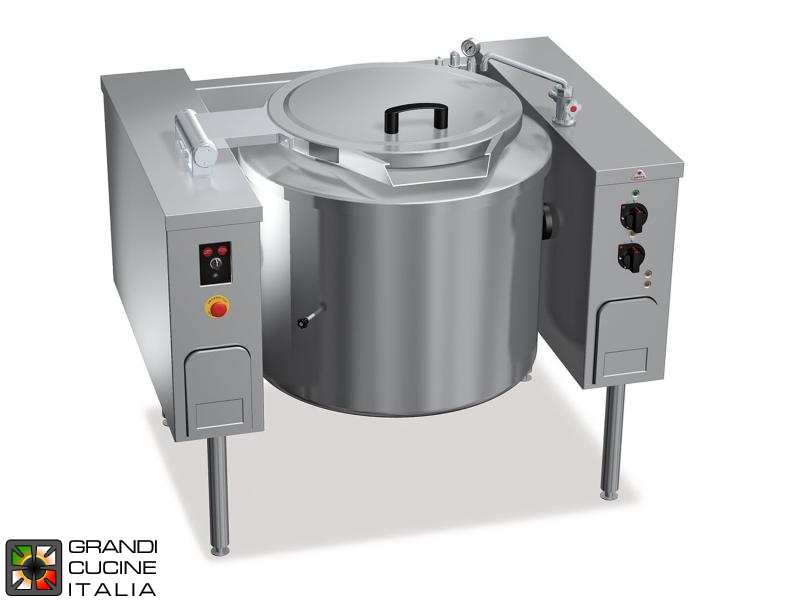  Electric Boiling Pot - Indirect Heating - Capacity 150 Liters - Tilting Pot