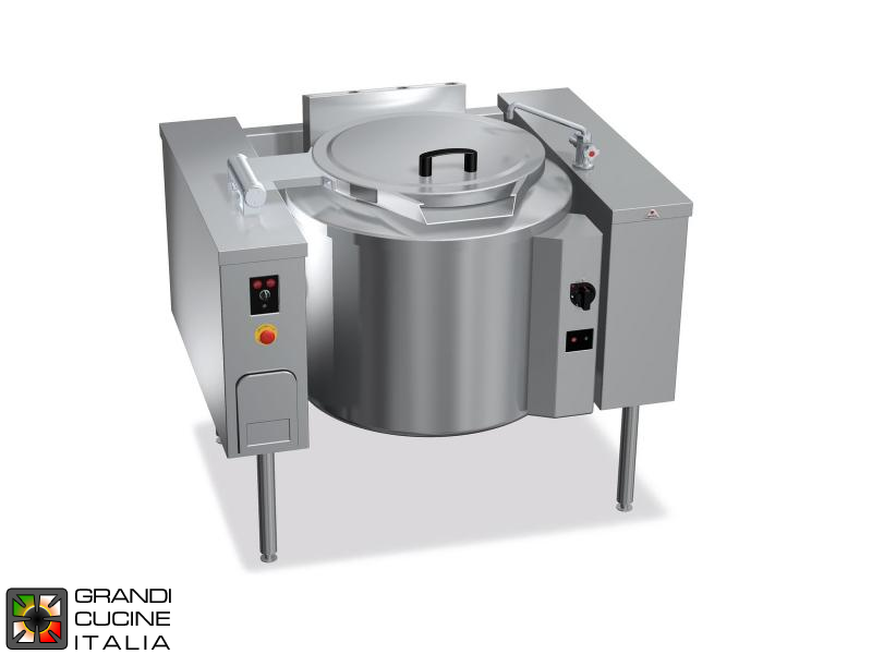  Gas Boiling Pot - Direct Heating - Capacity 100 Liters - Tilting Pot