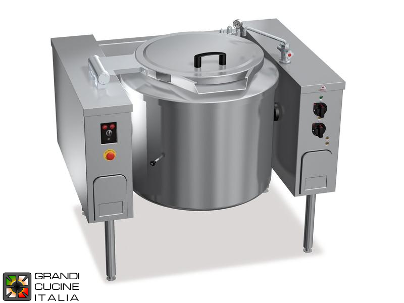 Electric Boiling Pot - Indirect Heating - Capacity 150 Liters - Tilting Pot