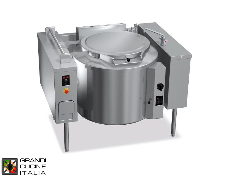  Gas Boiling Pot - Indirect Heating - Capacity 200 Liters - Tilting Pot