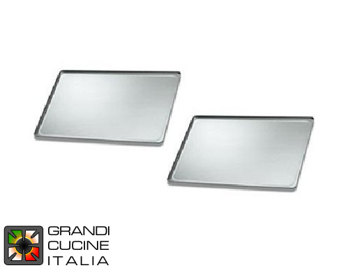  Alluminium Plain Tray - EN 34,2 x 24,2 - N°2 Pieces Kit
