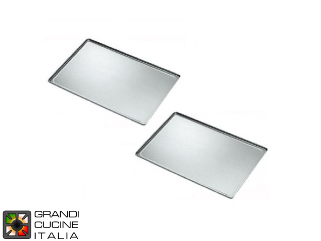  Plain Alluminium Tray - EN 46x33 - 2 Pieces Kit