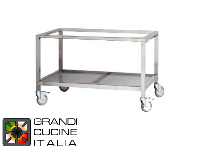  Support Open on wheels stainless steel