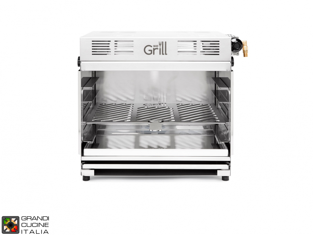  Gas Barbeque Grill - Infrared Heating - H Line - Single Burner - Grid Dimensions 380x280 mm - Disassembling Structure