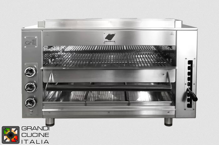  Gas Barbeque Grill - Infrared Heating - PRO Line - N°3 Burners - Grid Dimensions 682x474 mm - Fixed Structure
