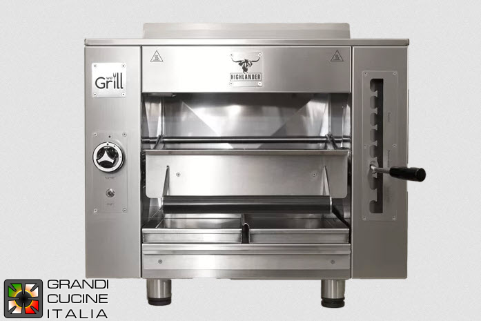  Gas Barbeque Grill - Infrared Heating - PRO Line - Single Burner - Grid Dimensions 387x374 mm - Fixed Structure