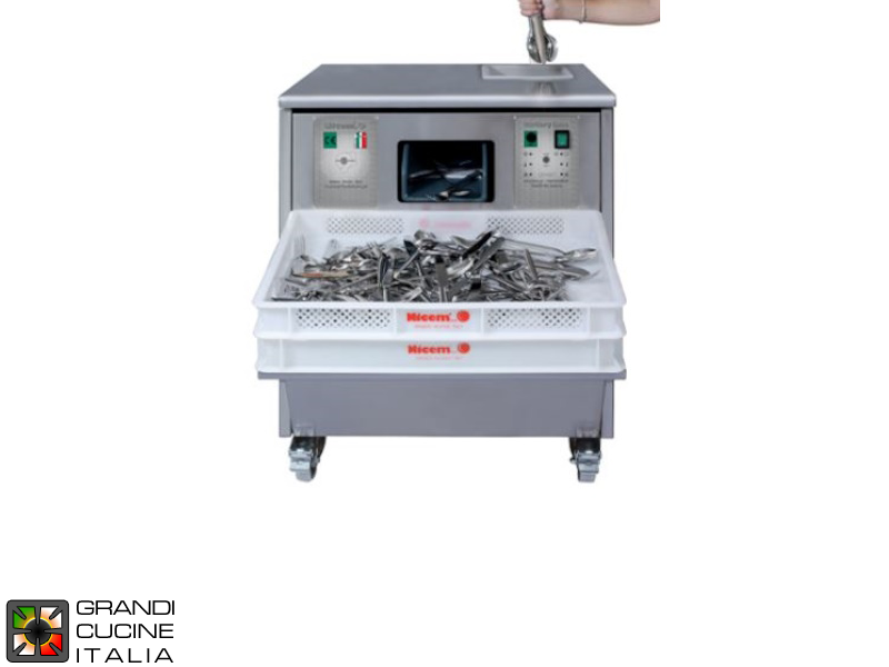 Machine pour séchage - Polissage de Couverts Productivité Max 7000 pièces/h