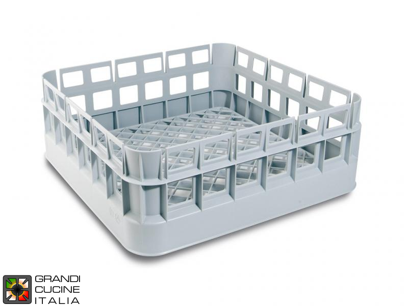  Plastic square basket - Dim. mm 350x350x150
