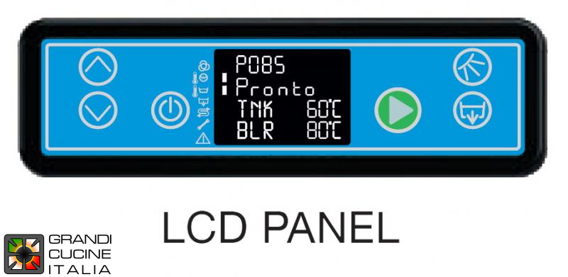  Pass-through dishwasher - Basket 50x50 - LCD control panel