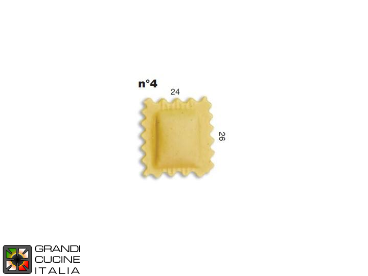  Ravioli Mould N°04 - Standard Format - Specific for Multipasta