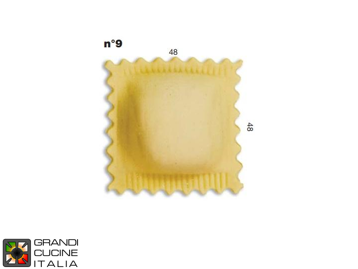  Ravioli Mould N°09 - Standard Format - Specific for Multipasta