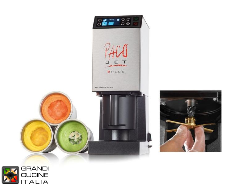  Pacojet II Plus Cutter Emulsifier - Touch Controls - Display - Double Speed - Capacity 0,8 Lt - Golden Blades