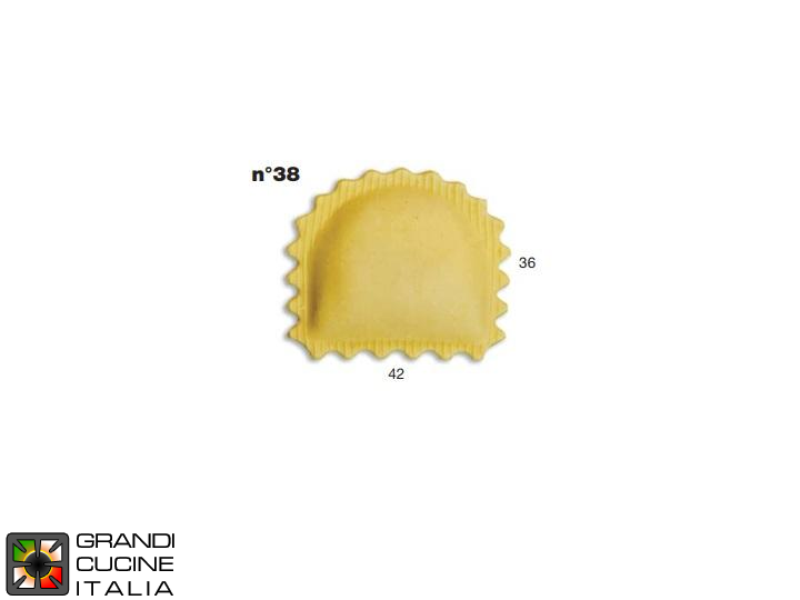  Ravioli Mould N°38 - Standard Format - Specific for Multipasta