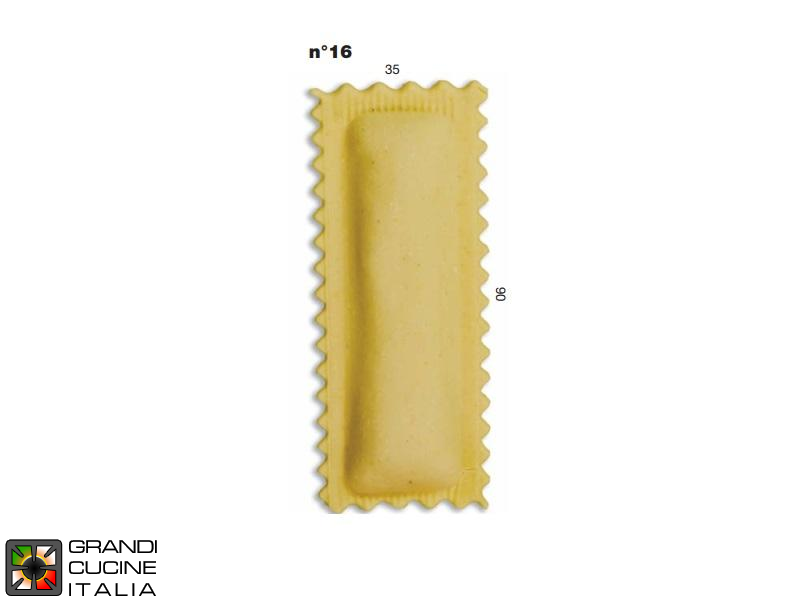  Ravioli Mould N°16 - Standard Format - Specific for Multipasta