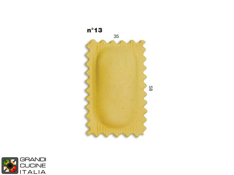  Ravioli Mould N°13 - Standard Format - Specific for Multipasta
