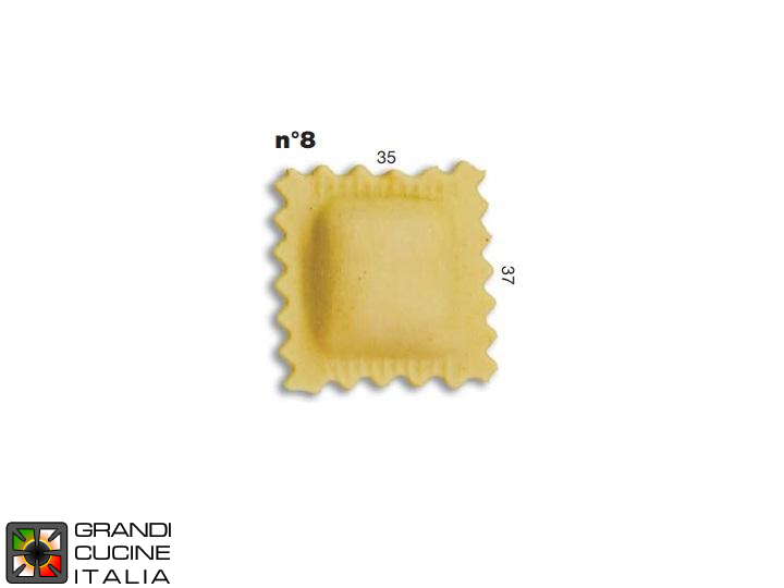 Ravioli Mould N°08 - Standard Format - Specific for Multipasta