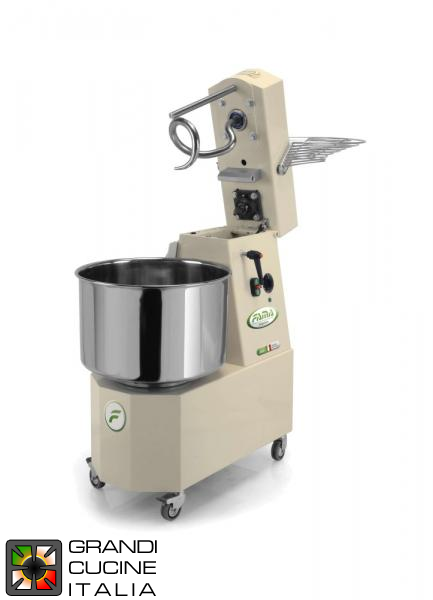  Spiral mixer with tilting head 44 Kg - three-phase