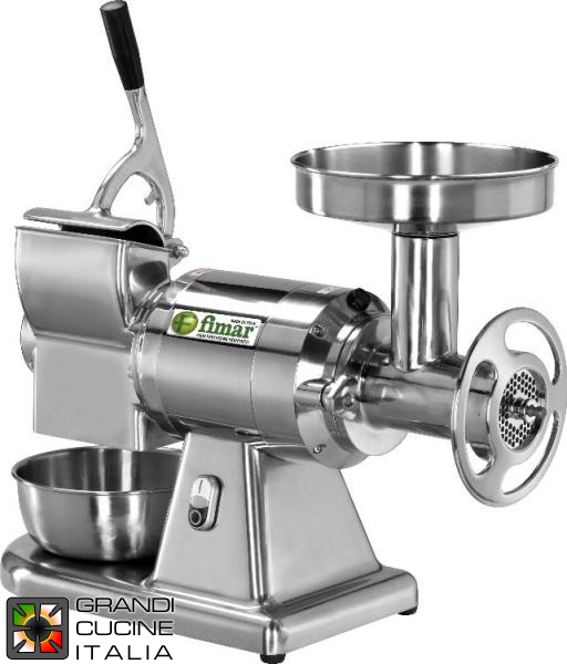  Combined meat mincer-grater 22AE -stainless steel mincing group - 380V