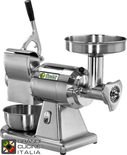  Combined meat mincer-grater 12AT -stainless steel mincing group - 380V