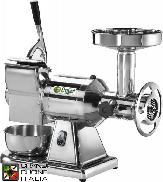  Combined meat mincer-grater 22T - cast iron mincing group - 220V