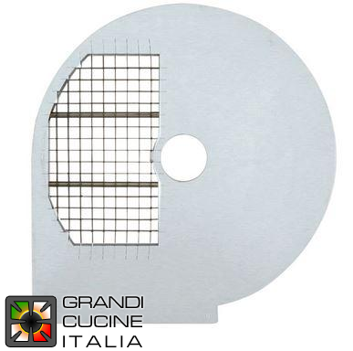  Disc for vegetable cutter suitable for cutting into 8x8 mm cubes