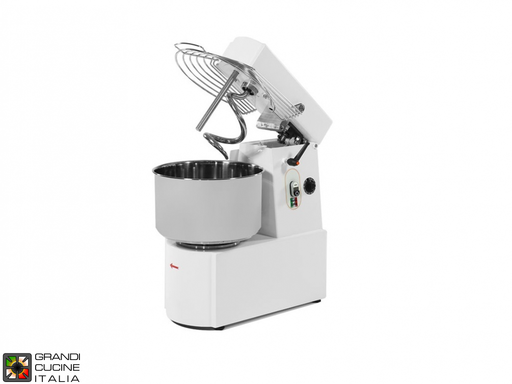  Spiral Dough Mixer with rising top RTF line - three phase 41Lt.