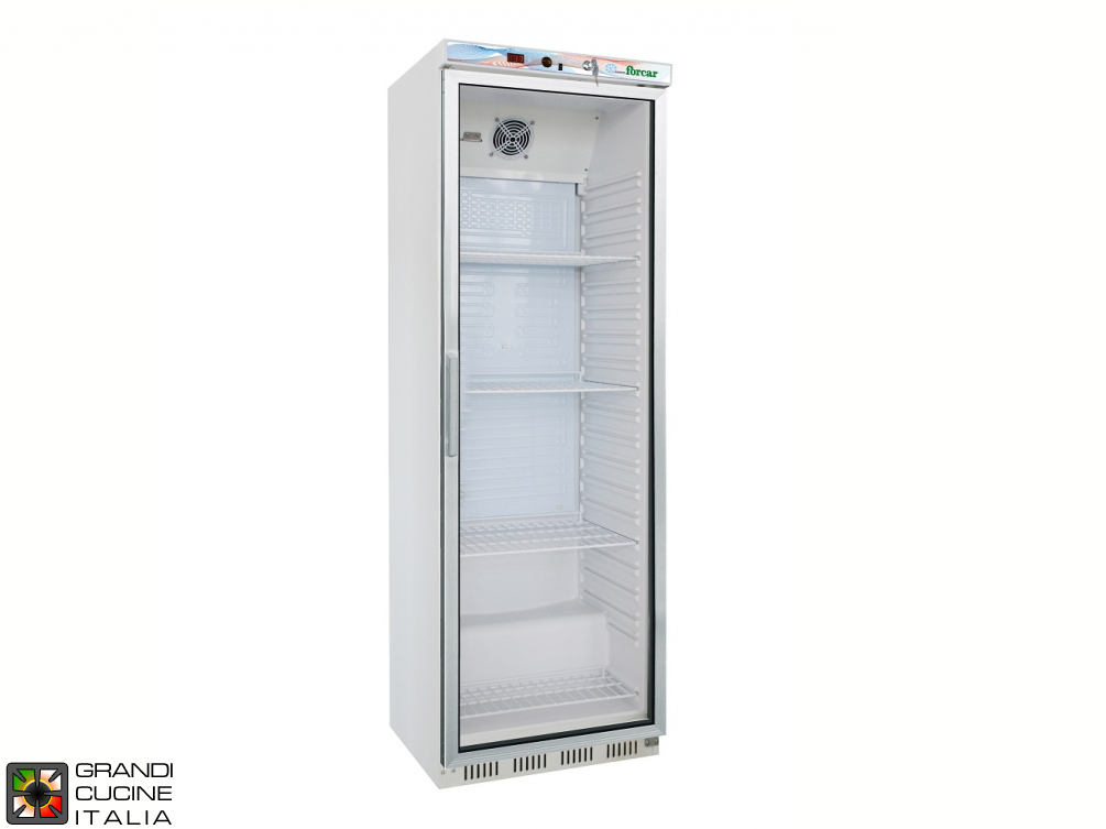  Freezer - 340 Liters - Temperature  -18 / -22 °C - Single Door - Static Refrigeration - Glass Door