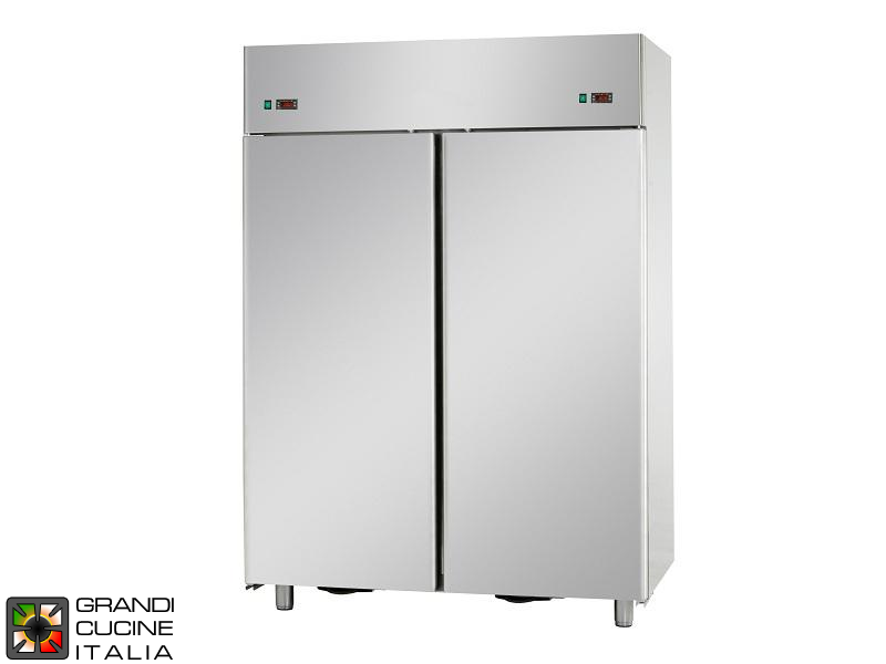  Dual Temp Refrigerated Cabinet - 1400 Liters - Temperature 0 / +10 °C - Temperature -18 / -22 °C - Two Doors - Ventilated Refrigeration