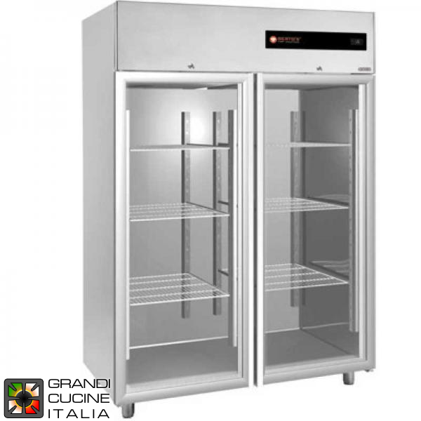  Refrigerated Cabinet - Freezer - Temp.: -18/-22°C - Two glass doors