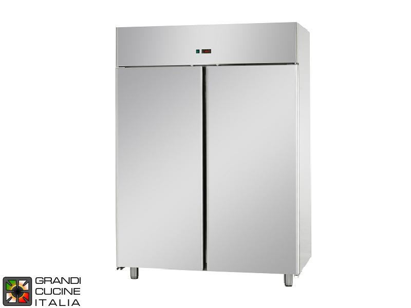  Refrigerated Cabinet - 1400 Liters - Temperature 0 / +10 °C - Two Doors - Ventilated Refrigeration