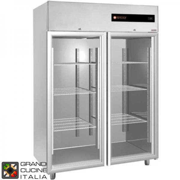  Refrigerated Cabinet - Positive Temperature - Temp.: 0/10°C - Two glass doors