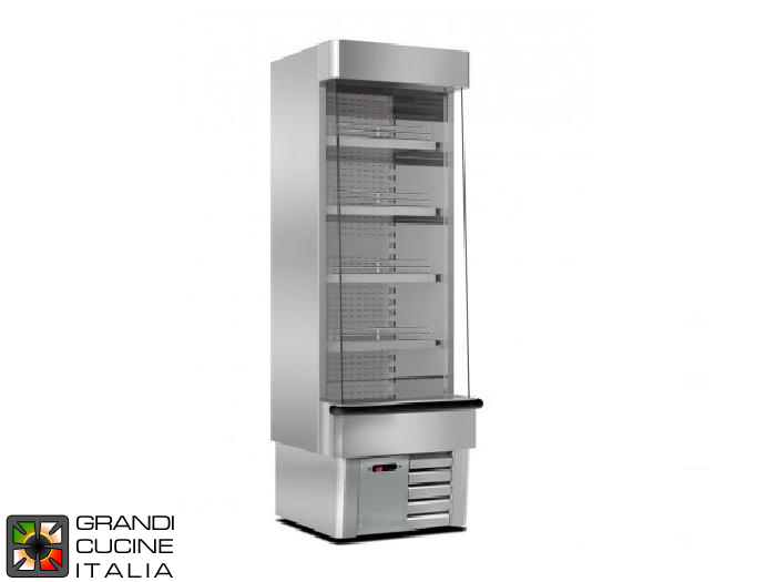 Multideck Wall Refrigerator - 438 Liters - Ventilated Refrigeration - Temperature 0 / +2 °C - in Stainless Steel