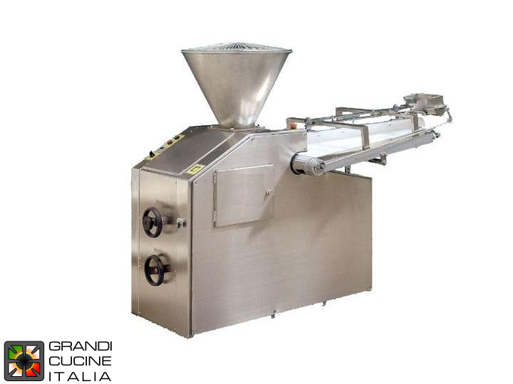 Volumetric Dough Divider - Production 1000-2400 Pezzi/h - Portion Weight 50-600 g - With Rounder - Piston Ø110 mm